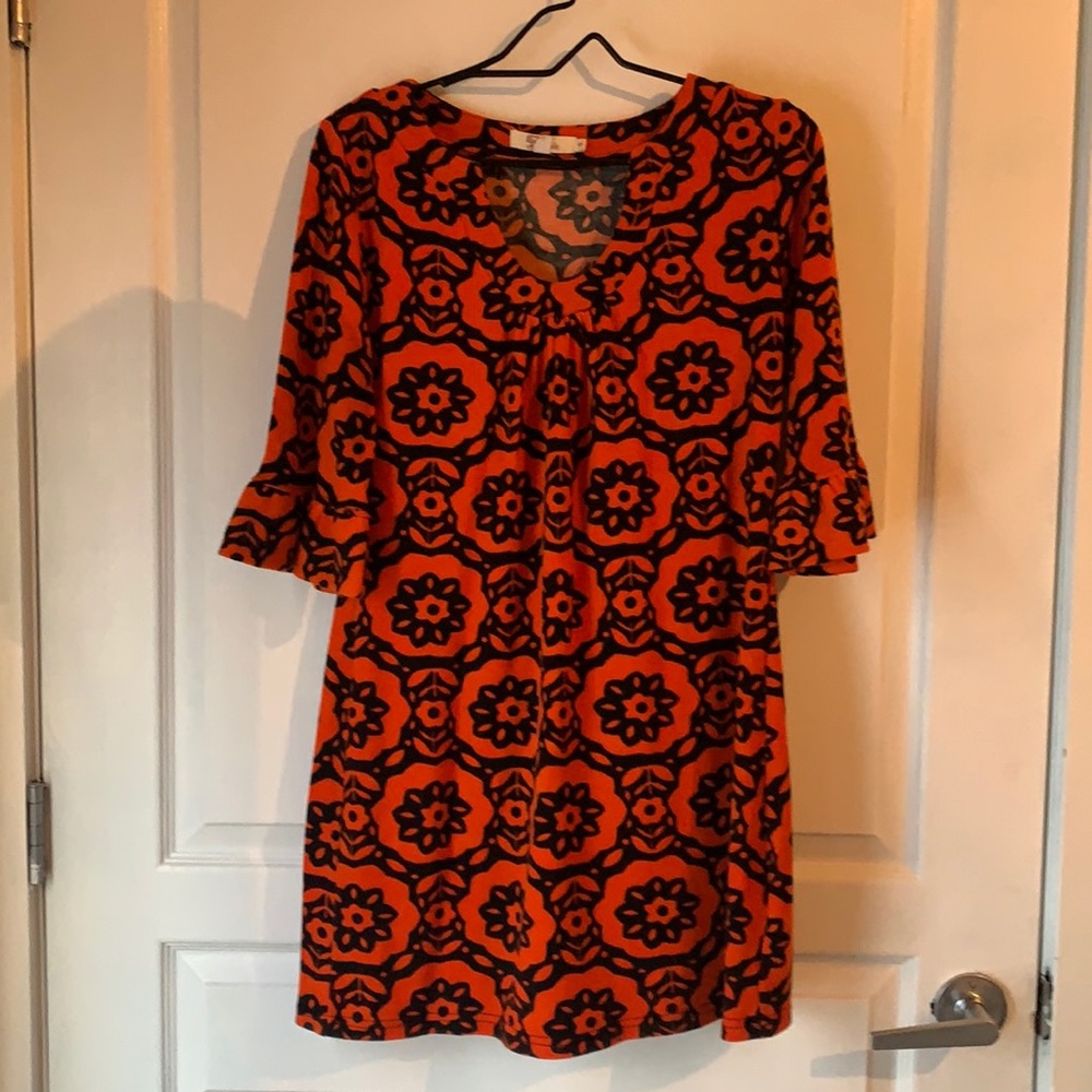 Charming Charlie Orange Floral Dress